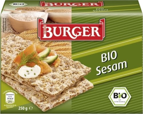Burger Hrökkbrauð bio sesam