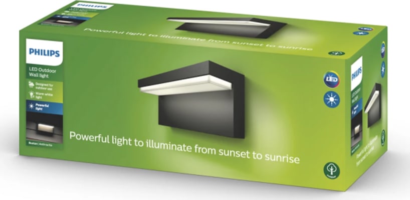 Bustan Veggljós Antrasít 2x4.5W SELV