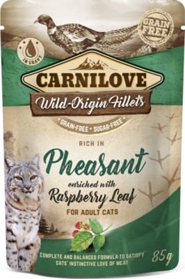 Carnilove Cat pouch Pheasant w/ Raspberry Leaves 85g