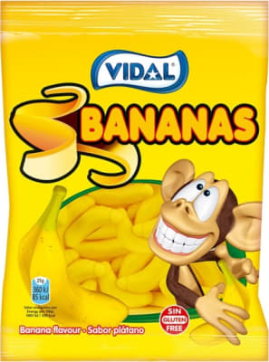 Vidal Bananas 90g