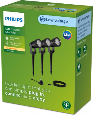 Caper Gardenlink Spot Kit 24v svart