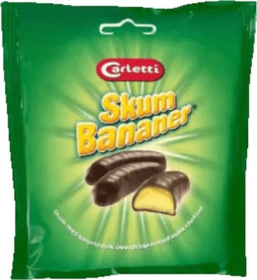 Carletti Bananastangir með dökku súkkulaði 22x150g