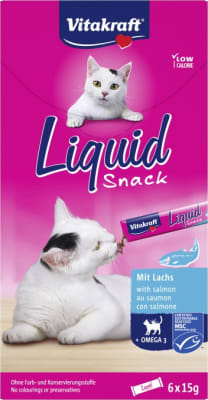 Cat Liquid Snack Lax & omega 3  6stk