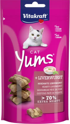 Cat Yums Pylsusnakk með lifur 40g