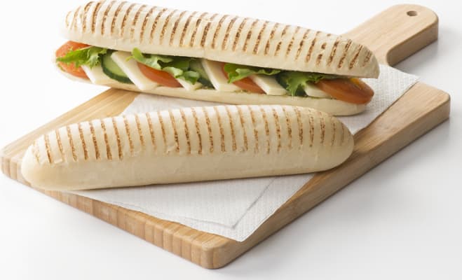 CDP Panini Brauð Skorið M/Grillrönd