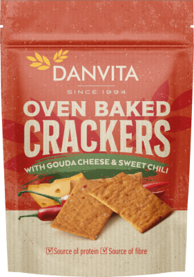Crackers with GOUDA CHEESE & SWEET CHILI, 100g