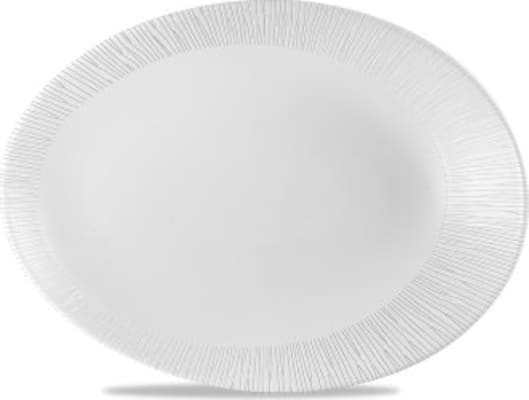 Churchill Diskur 34,6x26,3cm oval Bamboo white