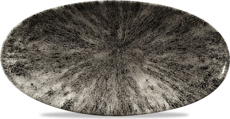 Churchill Diskur oval 30x15cm StudioPrint Stone quartz black