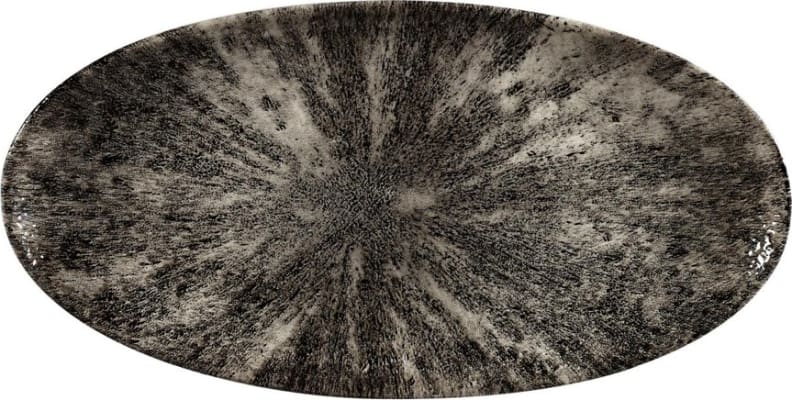 Churchill Diskur oval 35x17cm StudioPrint Stone quartz black