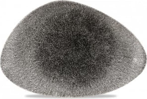 Churchill Diskur triangle 30x20cm Raku quartz black
