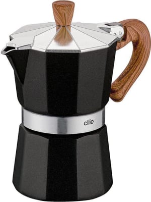 Cilio Espressokanna 3 bolla svört