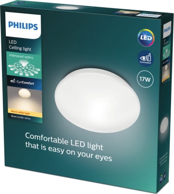 CL200 kúpull hvítur(Moire) EC RD 17W 2700K W HV 06