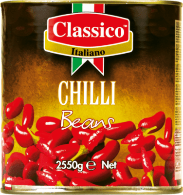 Classico rauðar nýrnabaunir með chili 3kg