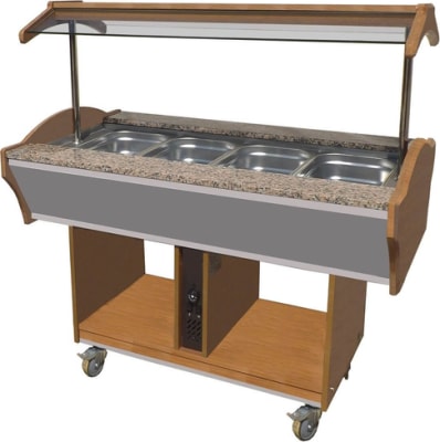 Combisteel Hitaborð "BUFFET" GN 4/1