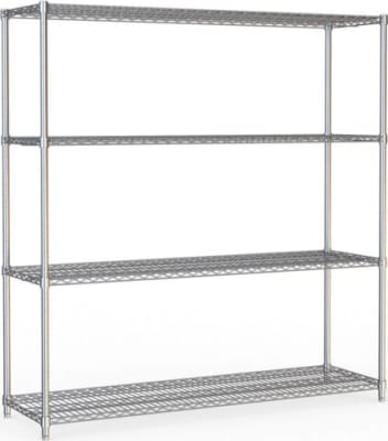 Combisteel Króm hillurekki 4x hillur 1200x450x1800