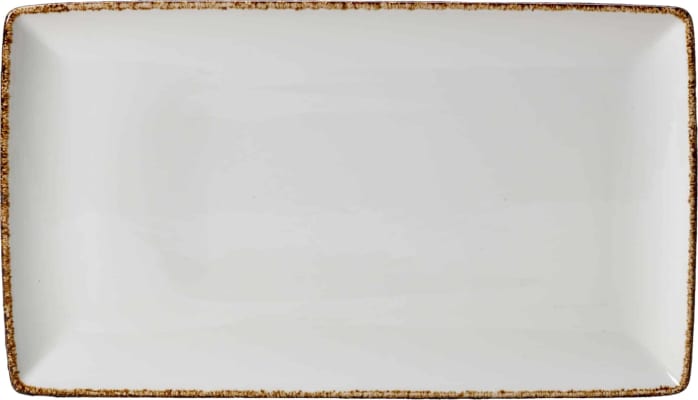 Craft ferkantaður diskur 27 x 16 cm – Brown Dapple