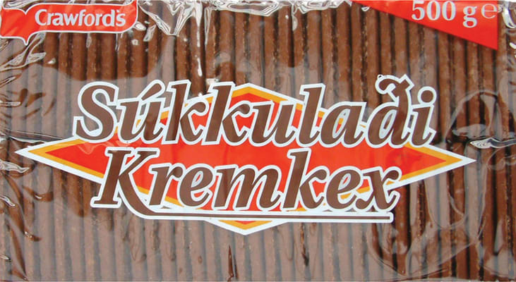 Crawfords súkkulaði kremkex 24x500g