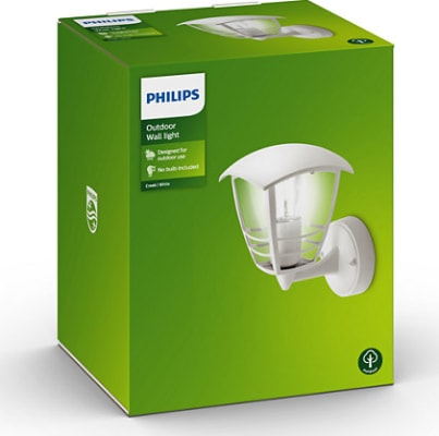 Creek Veggljós Hvítt 1x60W 230V Upp