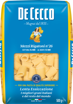 De Cecco Mezzi Rigatoni N° 26
