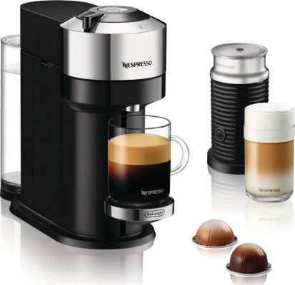 DeLonghi Nespresso Vertuo Next DeLux með mjólkurflóara