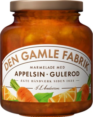 Den Gamle Fabrik Marmelaði appelsínu & gulrótar 12x380gr