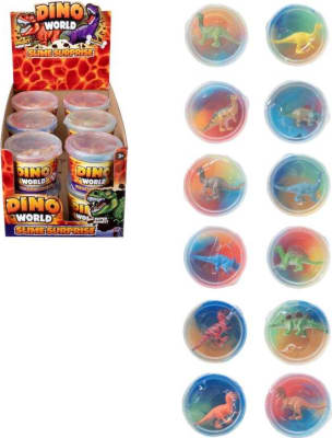 DinoSlime m/risaeðlu 7cm. Displ-12