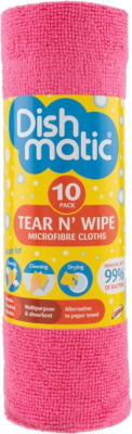 Dishmatic Tear n wipe 10pk