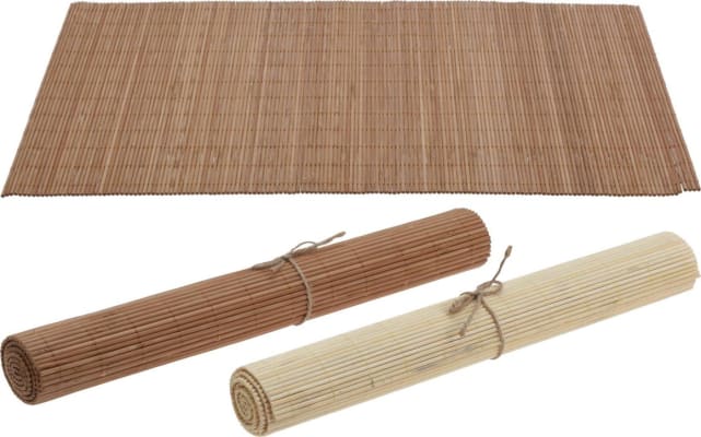 Diskamotta 30x45cm upprúlluð bamboo