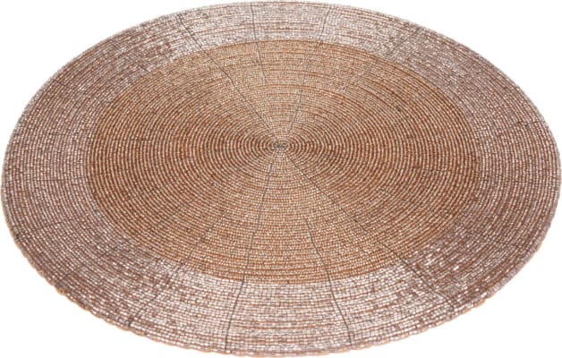 Diskamotta Ø: 35cm perlur champagne