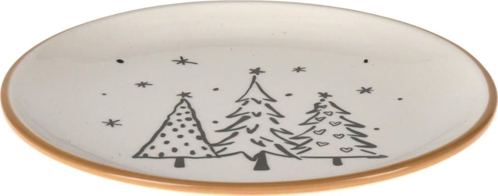 Diskur ö20cm jólatré natur