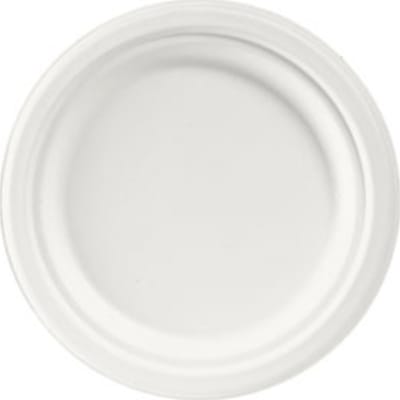 Diskur Bagasse 17cm hvítur