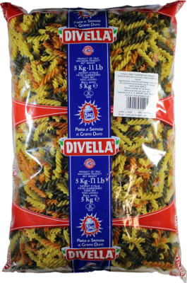 Divella Fusilli Tricolore Pasta