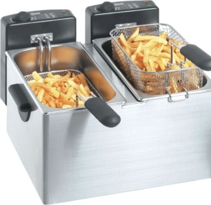 Djúpsteikingarpottur MINI tvöfaldur 2 x 4 ltr