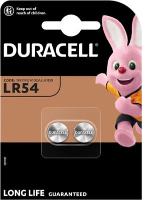 Duracell LR54 2stk - 1,5V Alkaline Coin