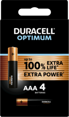 Duracell Optimum AAA rafhlöður 4stk