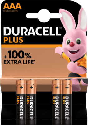 Duracell Plus 100% AAA 4stk