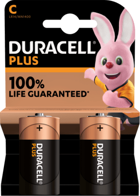 Duracell Plus 100% C 2stk