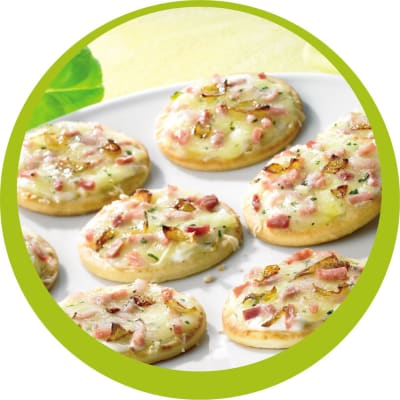 Mini-Pizza skinka 30gr.40stk. pk.(1/6)