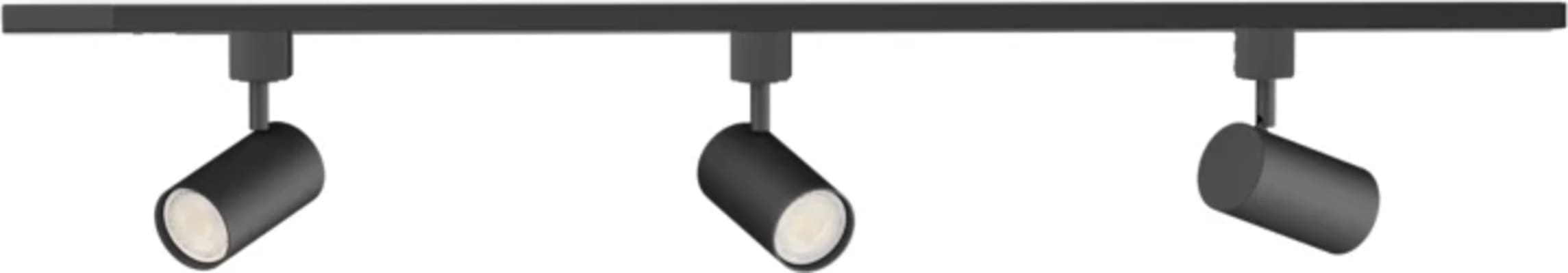 EasyLink Zilo Kit Spot 3x5W Svartir + Braut 1mtr Svört