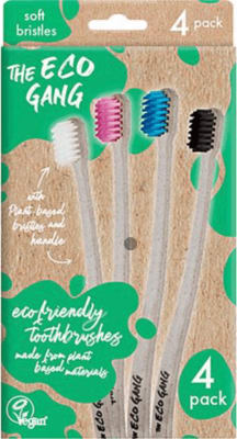Eco gang tannbursti soft 4 stk