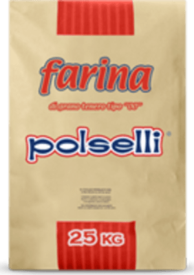 Polselli hveiti 00 red stripe 25kg