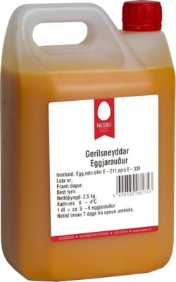 Eggjarauður Gerilsneiddar