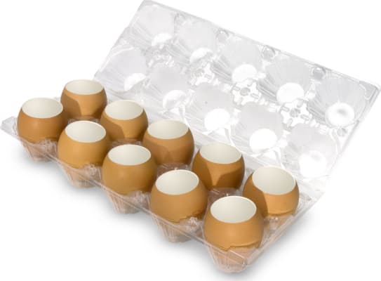 Eggjaskurn brún 150stk/ks