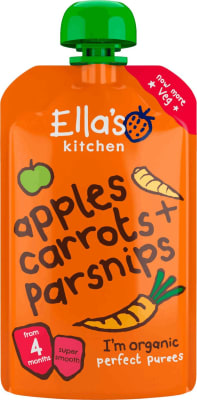 Ella's kitchen 4m+ gulrætur/epli/nípa 120 gr