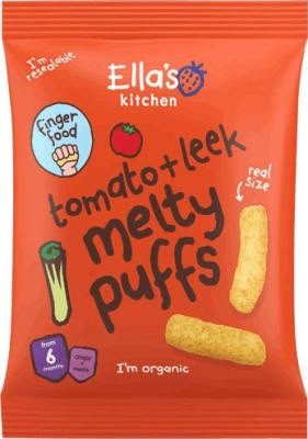 Ella's kitchen puffs tómatur/blaðlaukur 20 gr