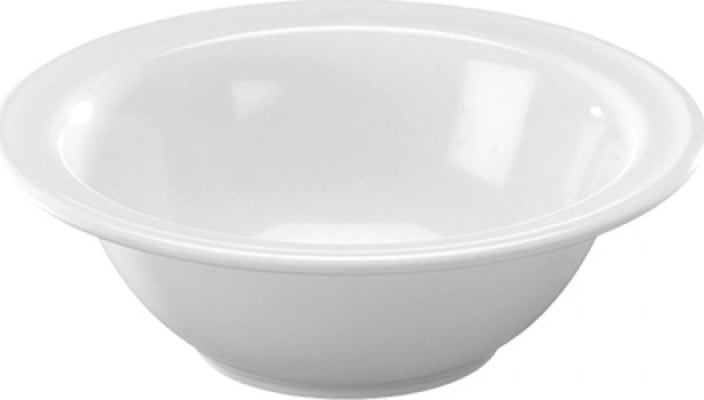 Melamine skál hvít – 16,5 cm hvít 45 cl.