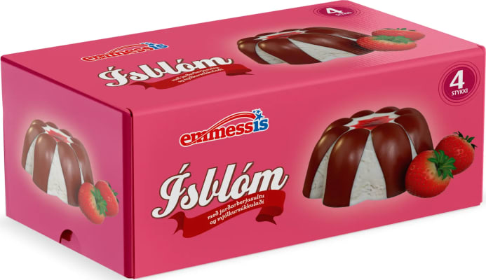 Emmessís ísblóm jarðarberja 16x120ml/ks