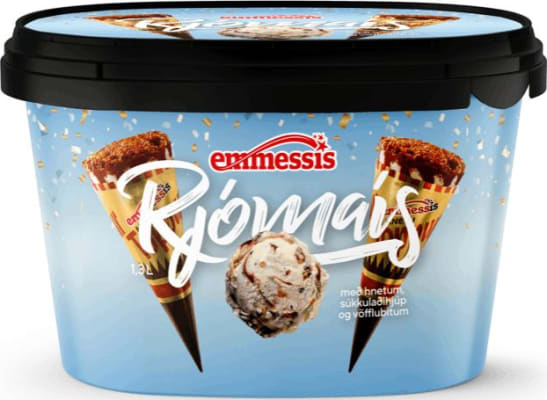Emmessís Rjómaís hnetutoppur 1,3 ltr