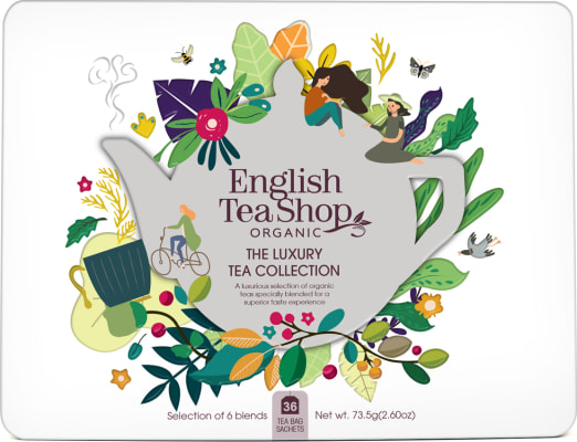 English Tea Shop Luxury White Tin
