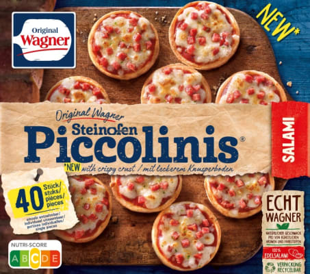 Piccolinis mini pizzur Salami 40stk